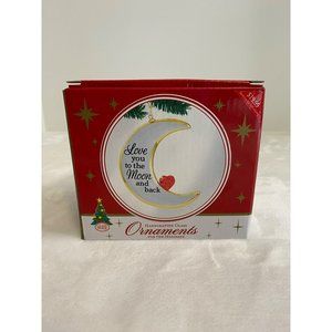 GLASS BARON ORNAMENTS "LOVE YOU TO THE MOON AND BACK"